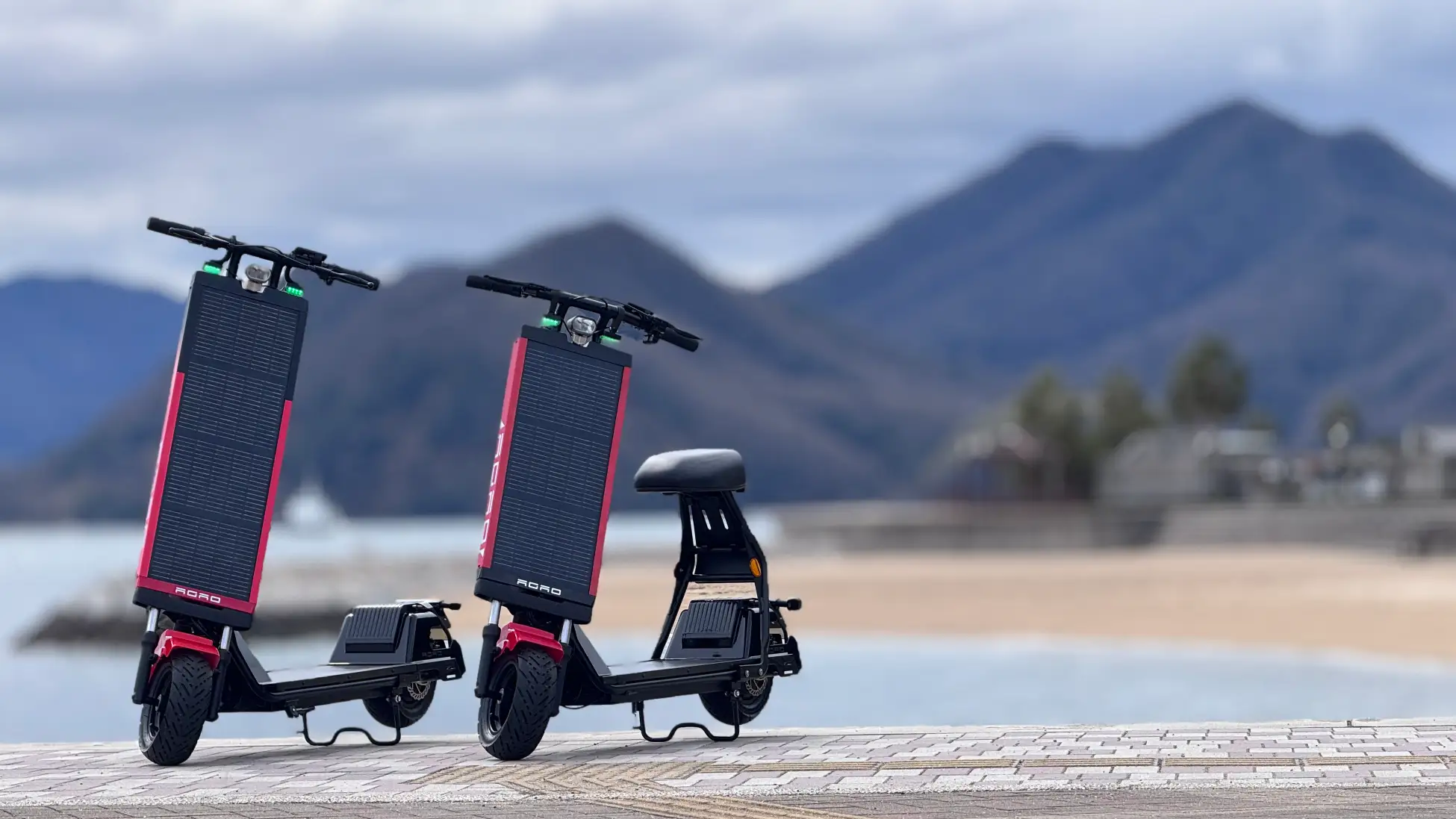 災害時も安心な太陽光駆動マイクロモビリティ『HelioX』が三原市試乗会